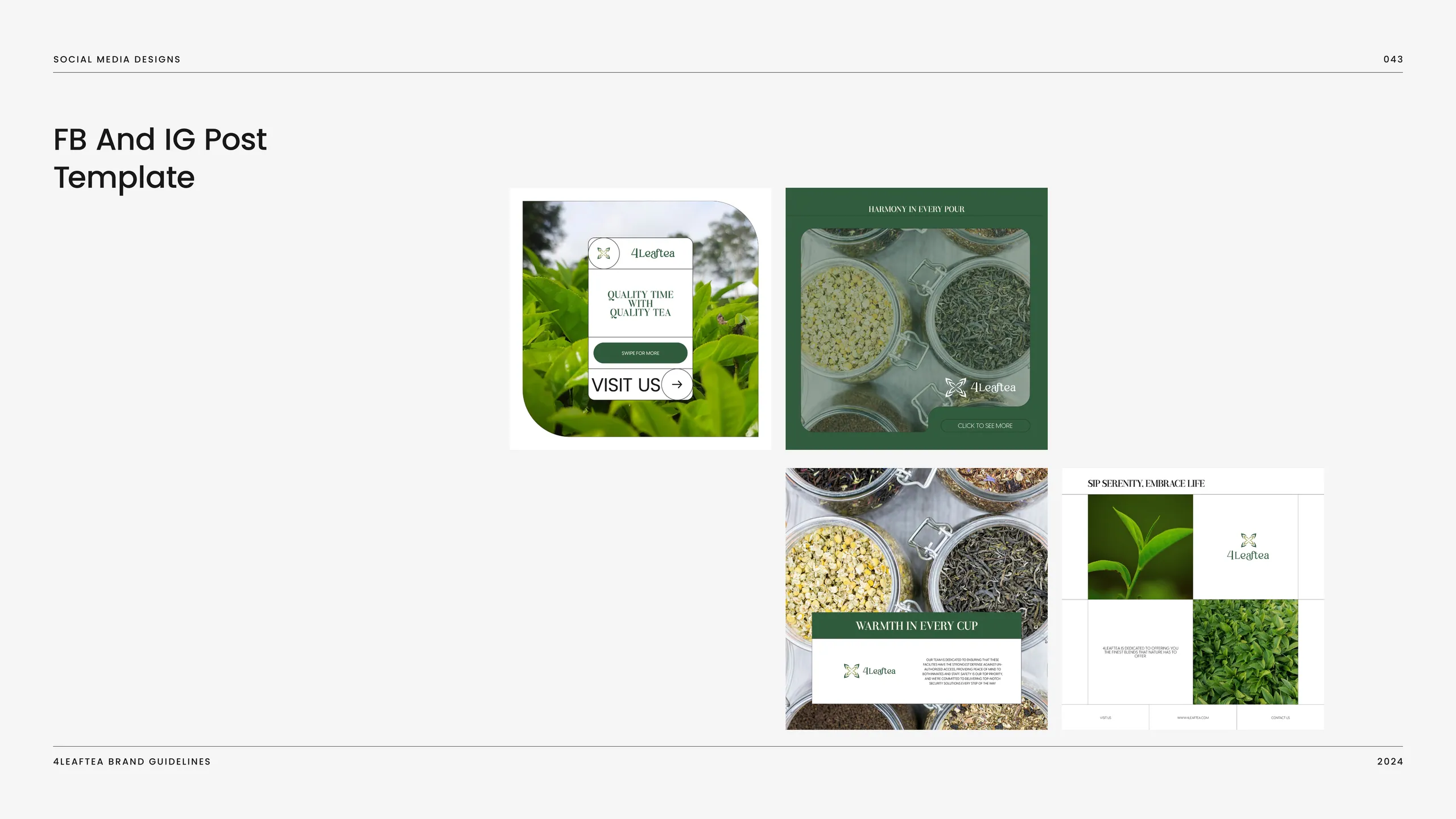 4LeafTea brand identity 5